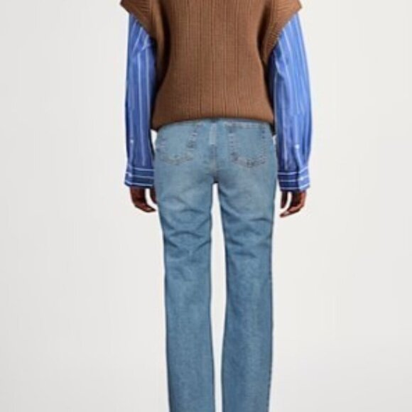 Twinset Wide Leg High Waisted  Designer Italian Made Jeans Size 28 New - Picture 3 of 9